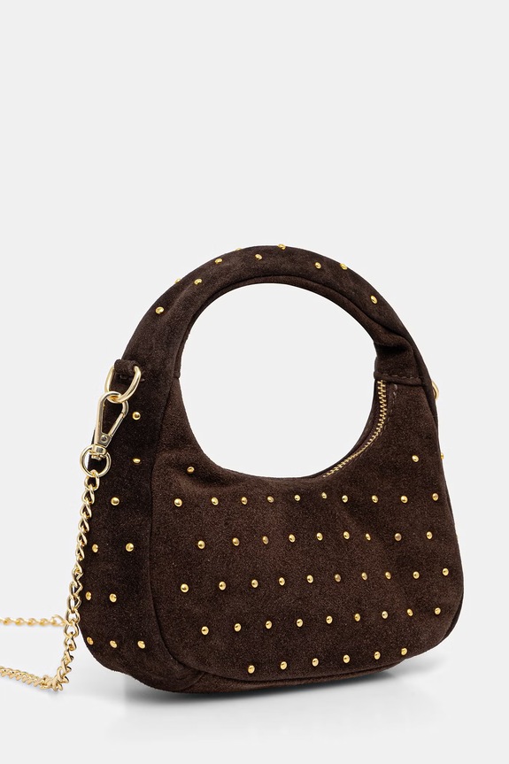 Answear.LAB torebka zamszowa c00078.ISR brązowy WS26