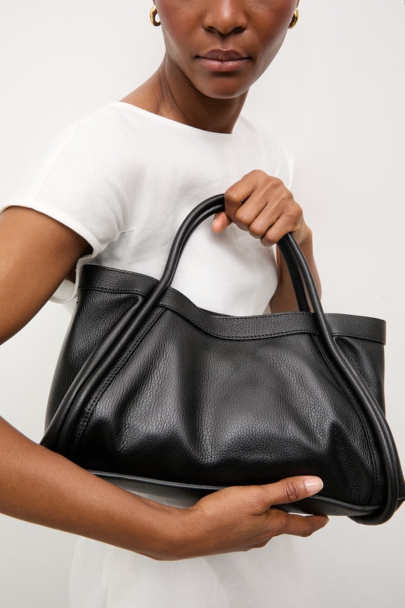 Answear.LAB geantă de piele Unscripted Collection uni negru 1213.iak
