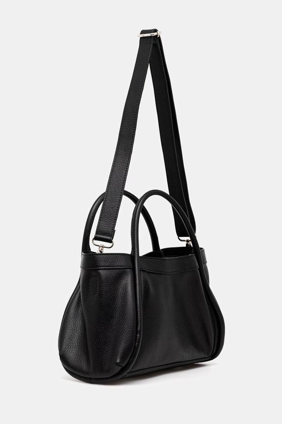 Accesorii Answear.LAB geantă de piele Unscripted Collection 1213.iak negru