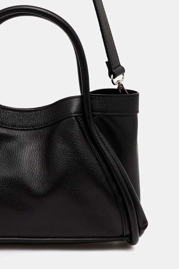 Answear.LAB geantă de piele Unscripted Collection negru 1213.iak