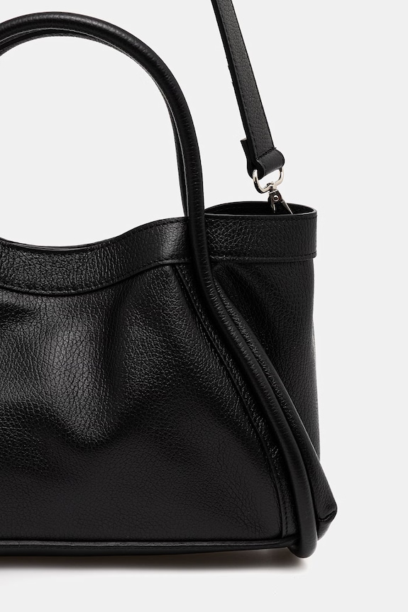 Answear.LAB geantă de piele Unscripted Collection negru 1213.iak