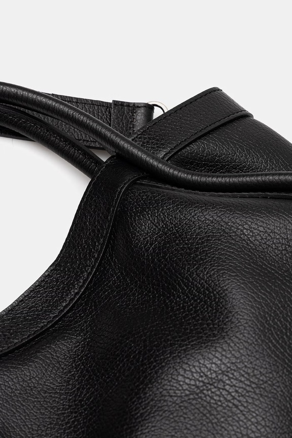 Answear.LAB geantă de piele Unscripted Collection 1213.iak negru