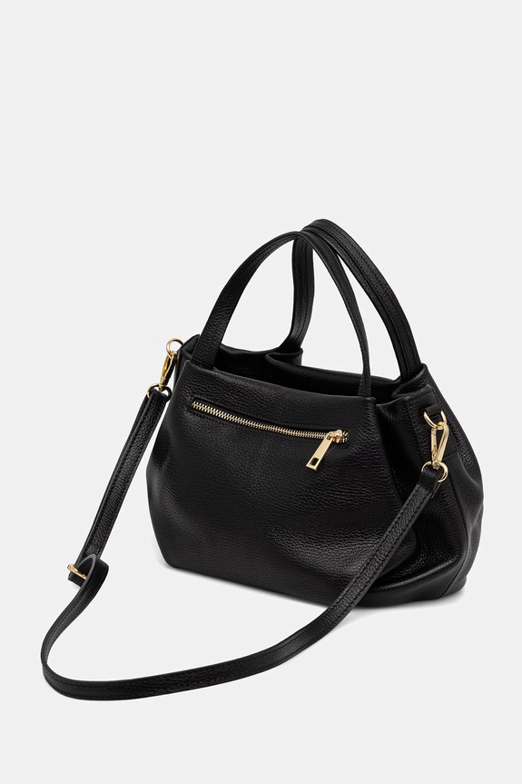 Answear.LAB geantă de piele Unscripted Collection negru wy111.iak