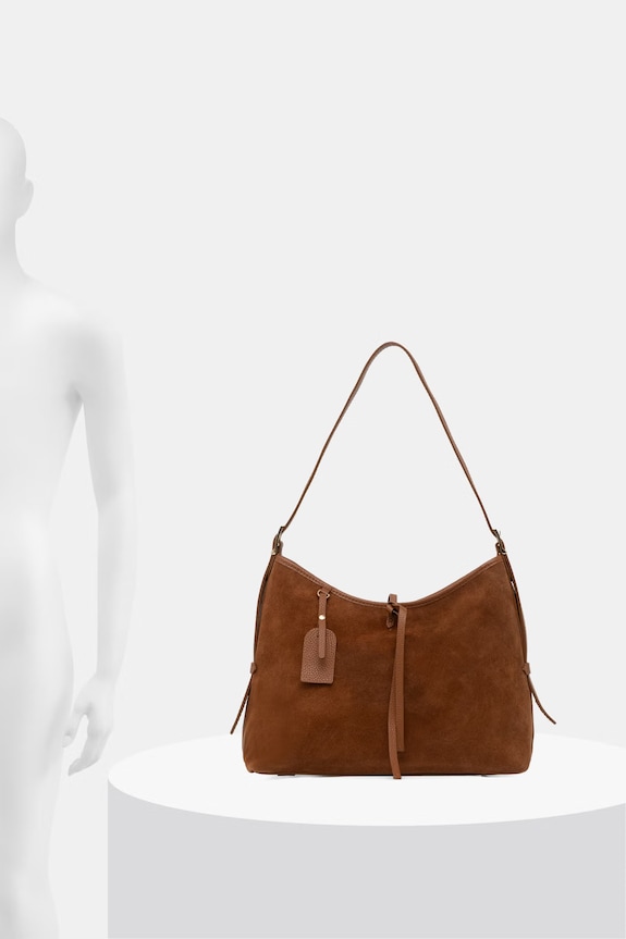 Answear.LAB torebka hobo damska zamszowa lls2207.iak