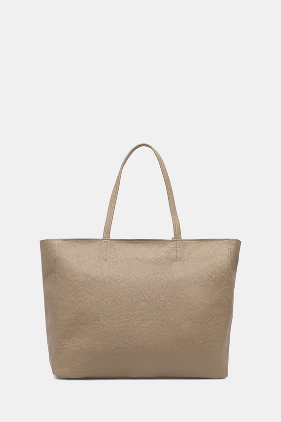 Answear.LAB torebka shopper damska skórzana brązowy 755.podszewka.hak