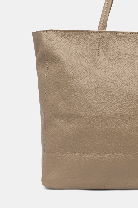 Akcesoria Answear.LAB torebka shopper damska skórzana 755.podszewka.hak brązowy