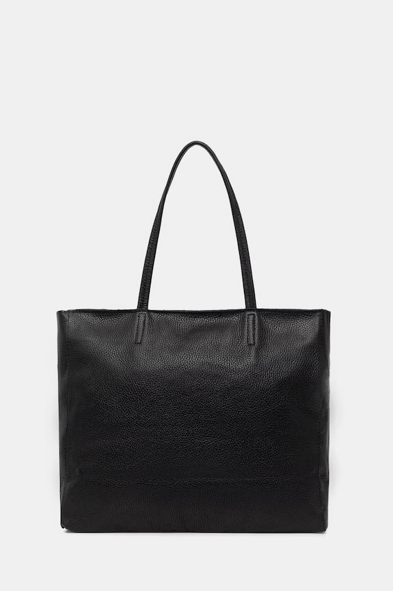 Answear.LAB shopper torba ženska usnjena črna 755.podszewka.hak