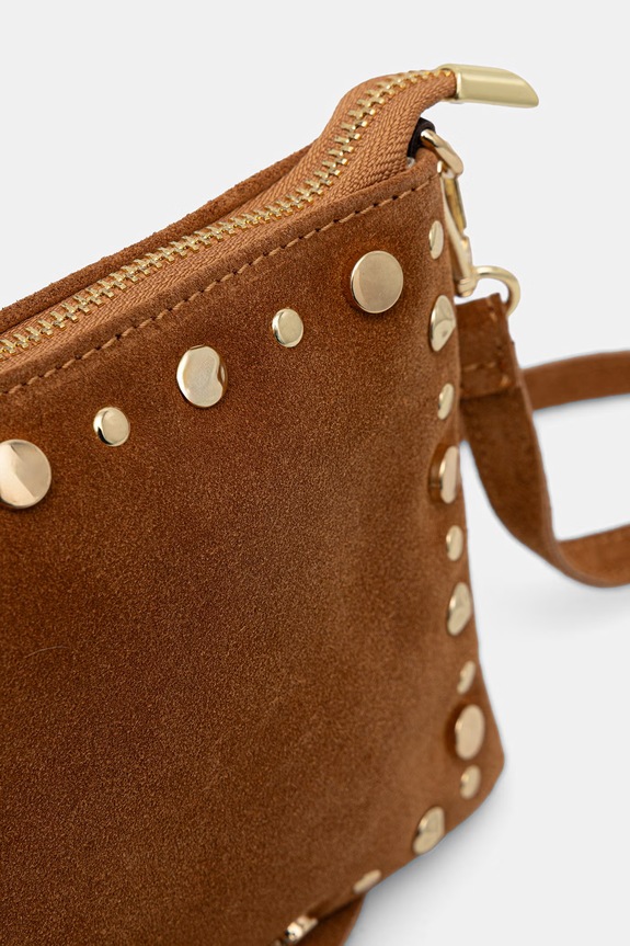 Answear.LAB geantă crossbody pentru femei, din piele întoarsă maro 997.hak