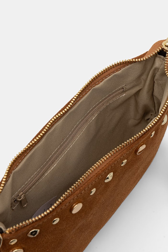 Answear.LAB geantă crossbody pentru femei, din piele întoarsă 997.hak maro