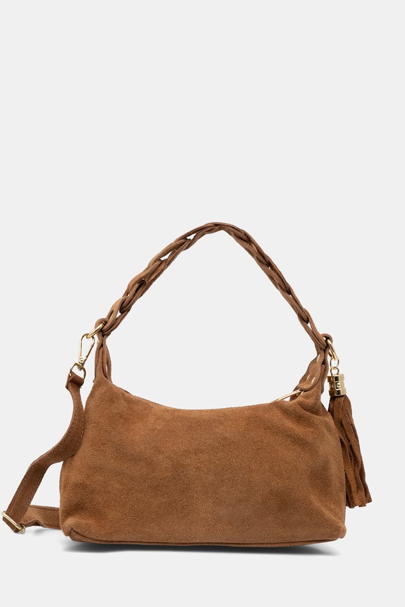 Answear.LAB crossbody kabelka dámska semišová hnedá 1486.hak