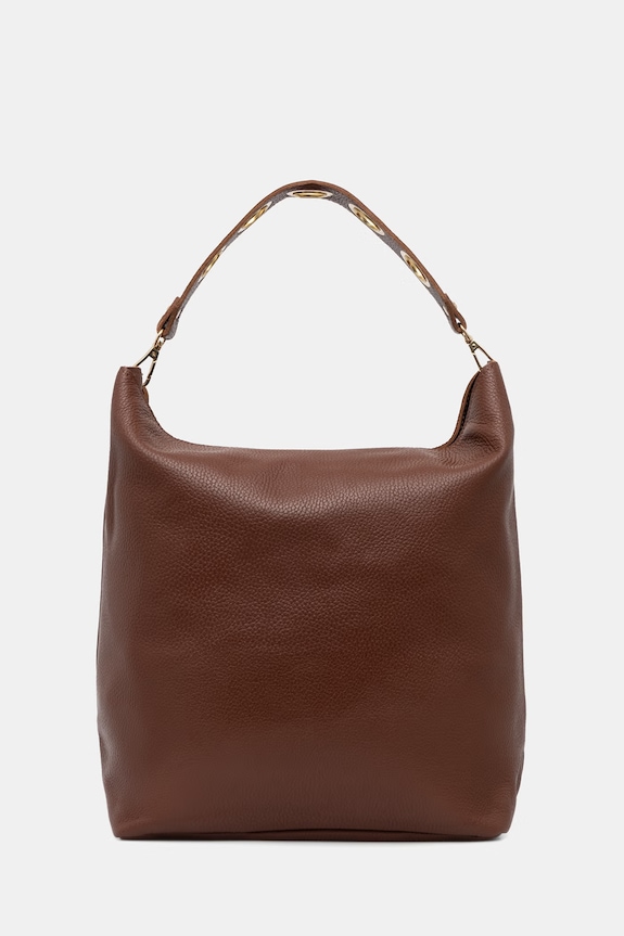 Answear.LAB kabelka typu shopper dámska kožená hnedá 1179.hak