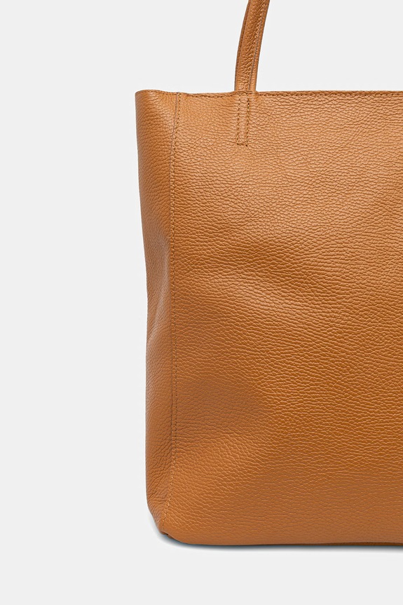 Dodatki Answear.LAB shopper torba ženska usnjena m.075.podszewka.hak rjava