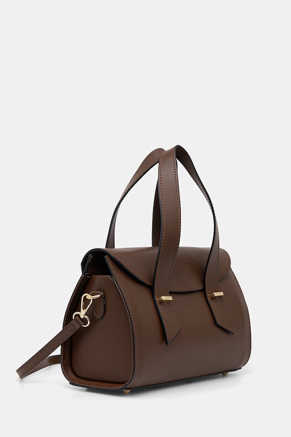 Answear.LAB torebka shopper damska skórzana RXB8208.iak brązowy WS26