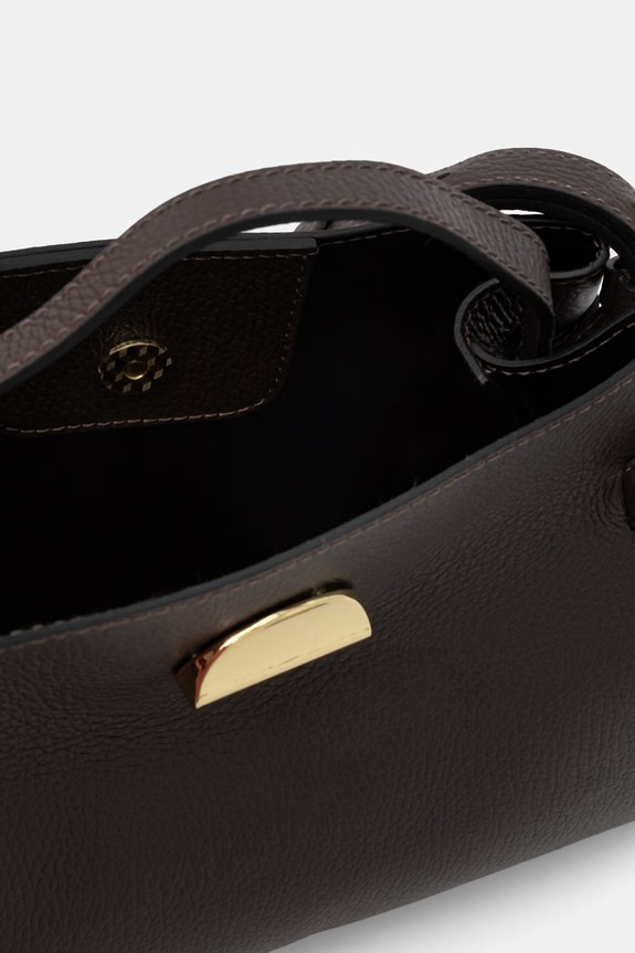 Answear.LAB Geantă crossbody de damă din piele WS26-TOD162 maro