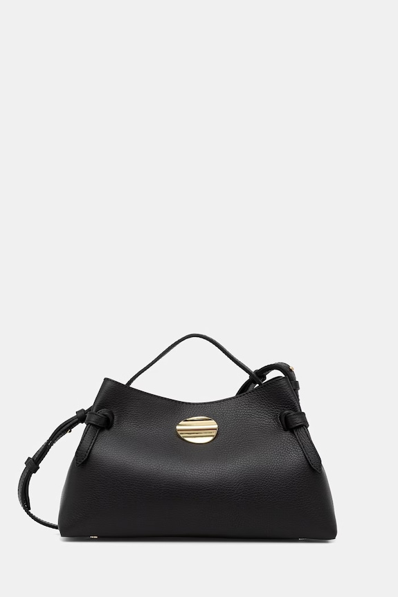 Answear.LAB crossbody kabelka dámska kožená čierna WS26-TOD162