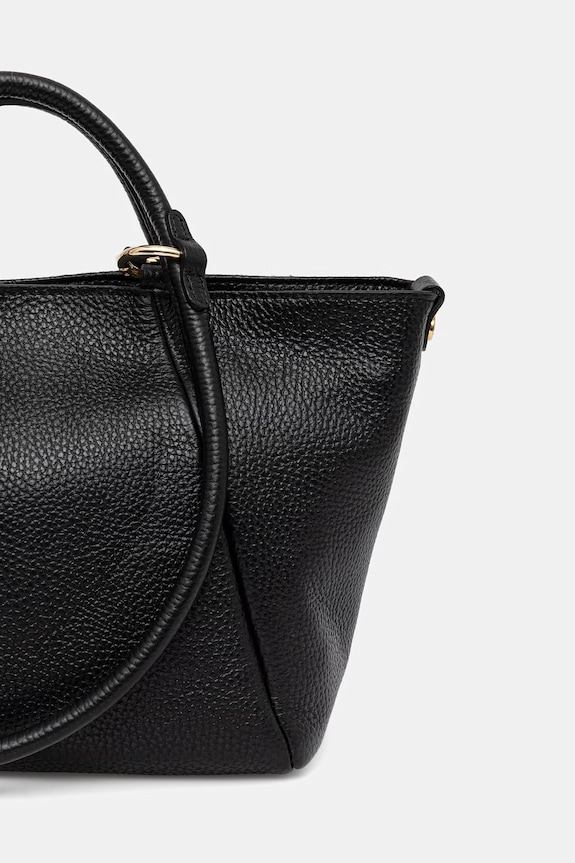 Doplnky Answear.LAB kabelka typu shopper dámska kožená WS26-TOD164 čierna