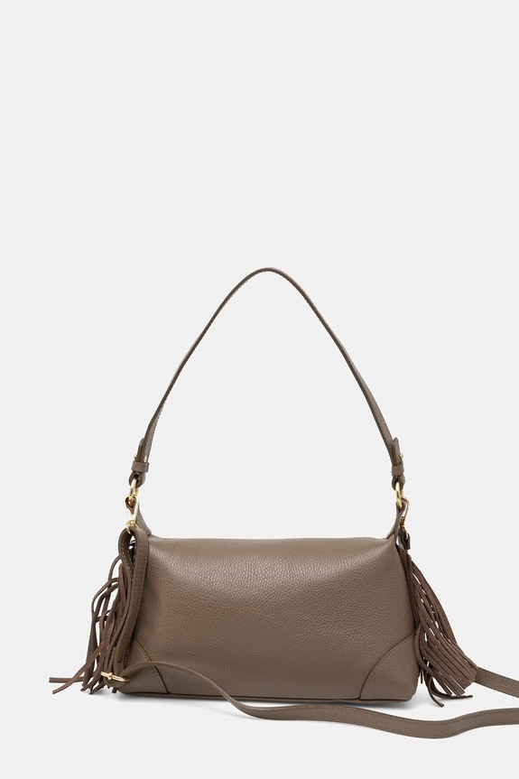 Doplnky Answear.LAB crossbody kabelka dámska kožená c00056 hnedá