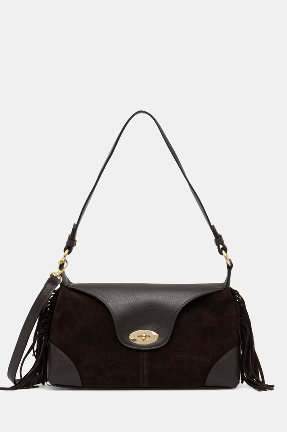 Answear.LAB torebka crossbody damska skórzana brązowy c00056