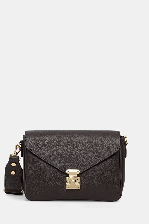 Answear.LAB torebka crossbody damska skórzana brązowy a00016