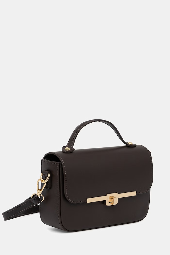 Answear.LAB crossbody kabelka dámska kožená a00074-L hnedá WS26