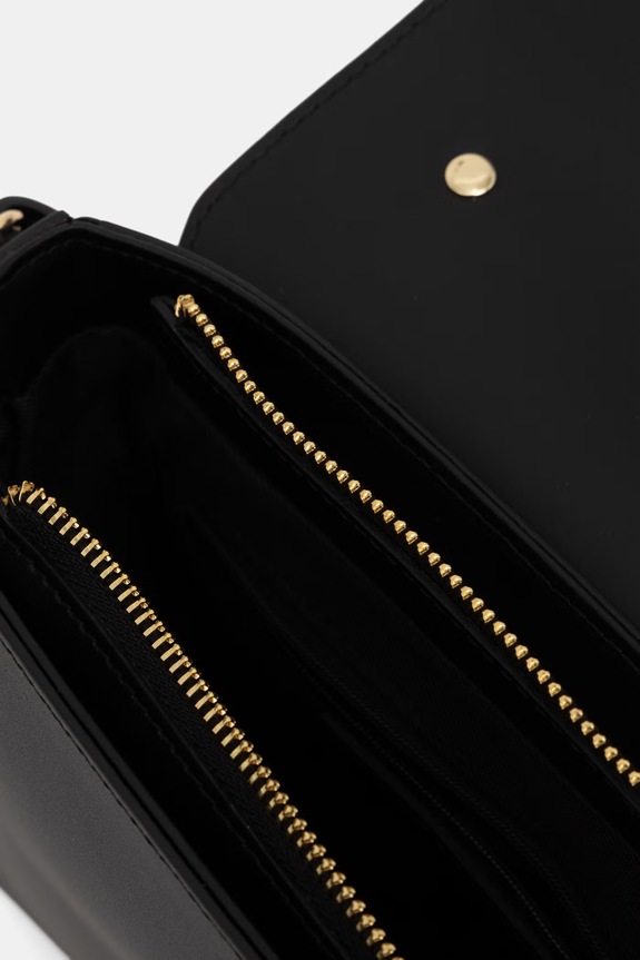 Answear.LAB geantă crossbody de damă din piele a00074-L negru