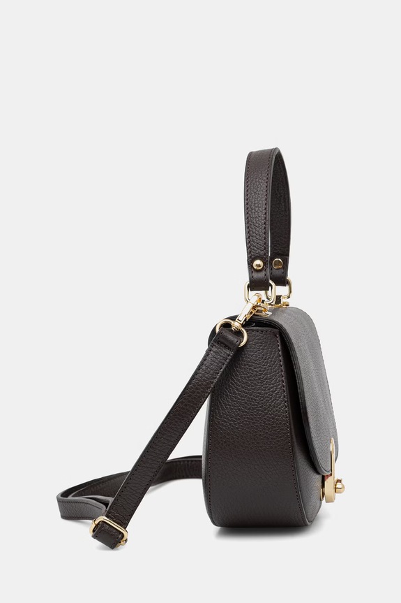 Answear.LAB crossbody kabelka dámska kožená a00030 hnedá WS26