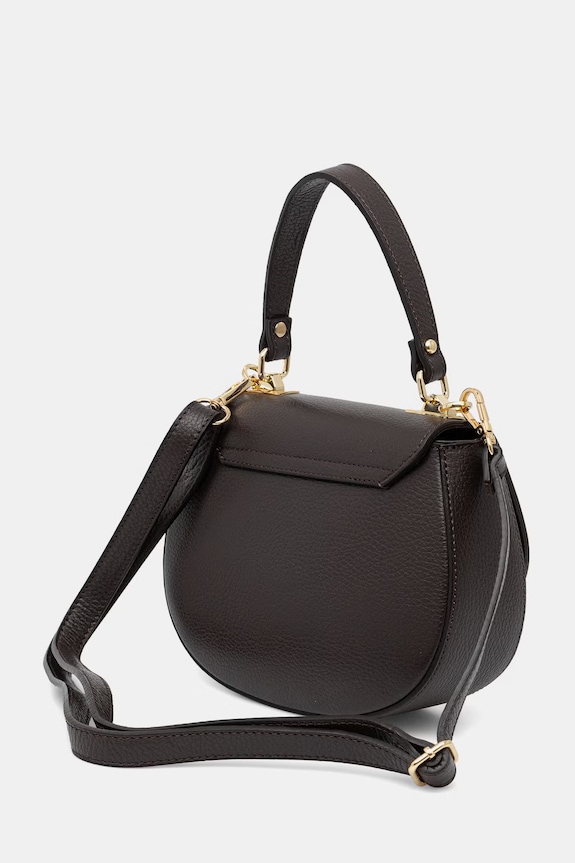 Doplnky Answear.LAB crossbody kabelka dámska kožená a00030 hnedá