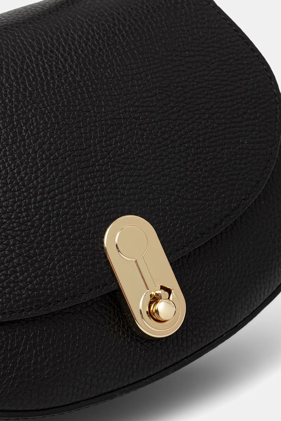 Answear.LAB geantă crossbody de femei din piele negru a00030