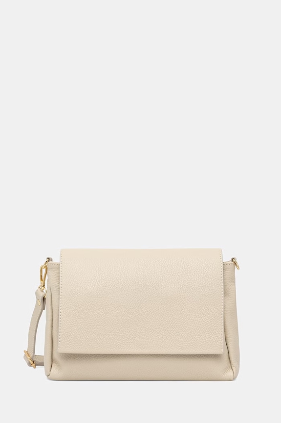 Answear.LAB crossbody kabelka dámska kožená béžová a00028