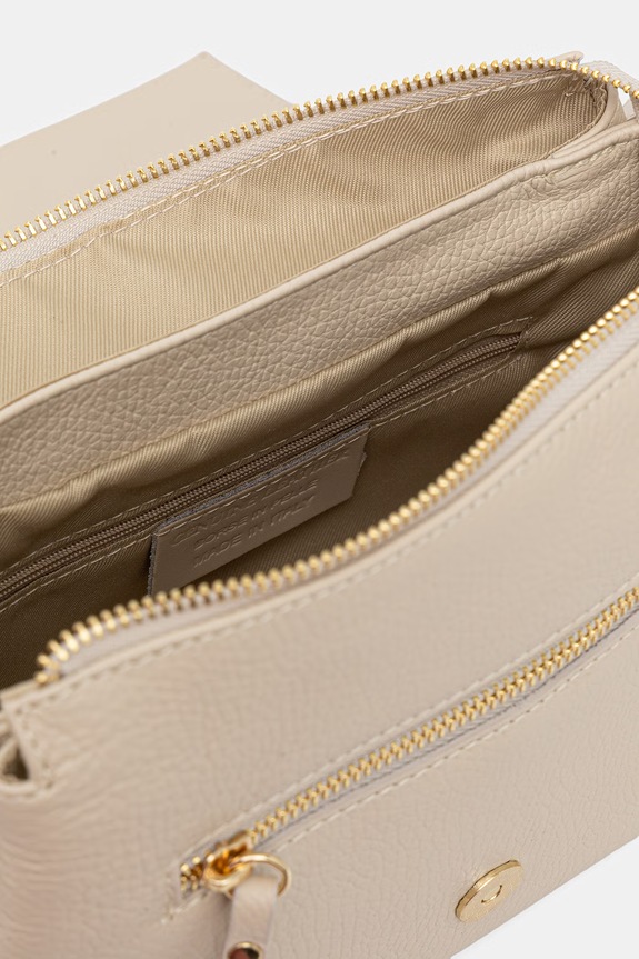 Answear.LAB crossbody kabelka dámska kožená a00028 béžová