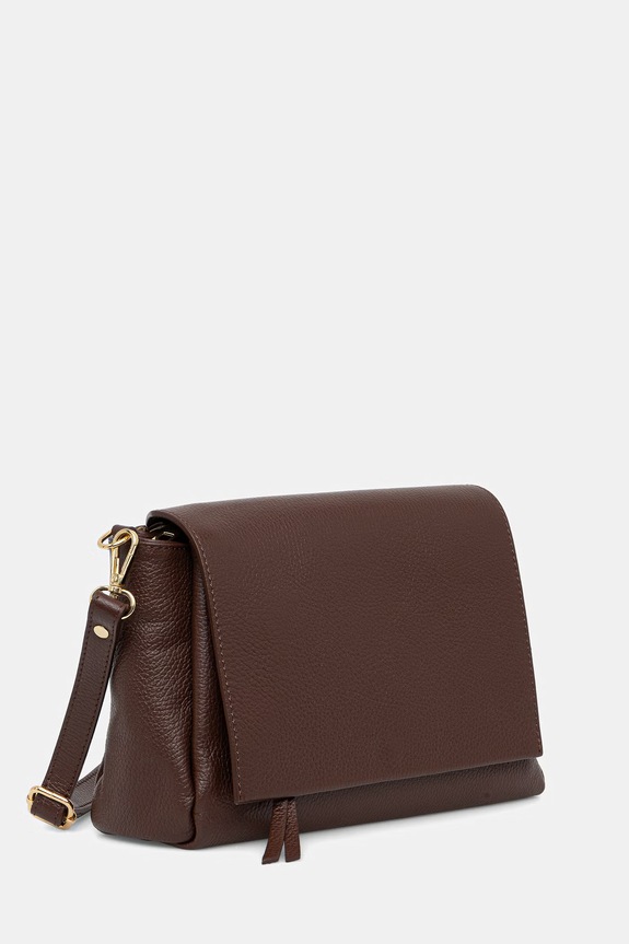 Answear.LAB crossbody kabelka dámska kožená a00028 hnedá WS26