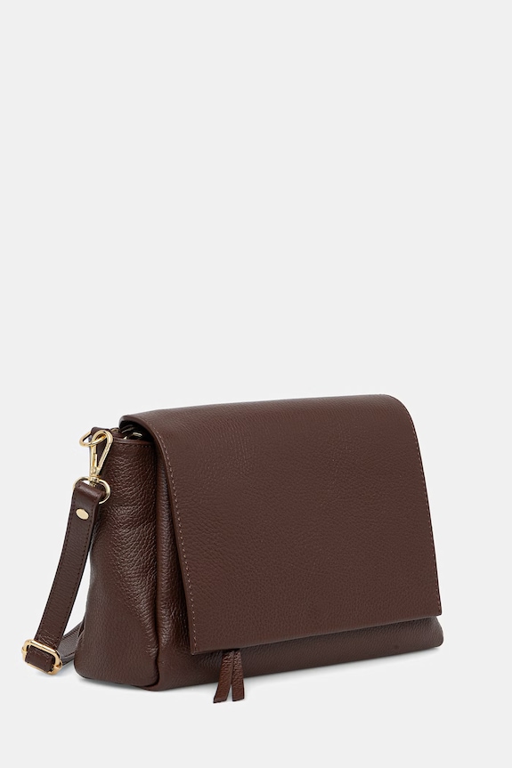 Answear.LAB crossbody kabelka dámska kožená a00028 hnedá WS26