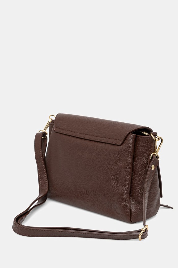 Doplnky Answear.LAB crossbody kabelka dámska kožená a00028 hnedá