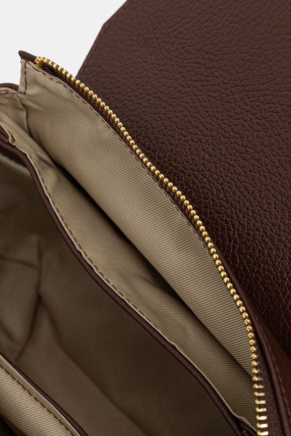 Answear.LAB crossbody kabelka dámska kožená a00028 hnedá