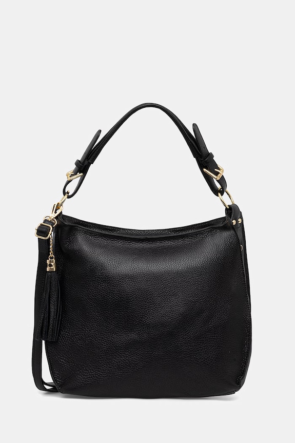 Answear.LAB geantă shopper pentru femei de piele negru 1131.iak