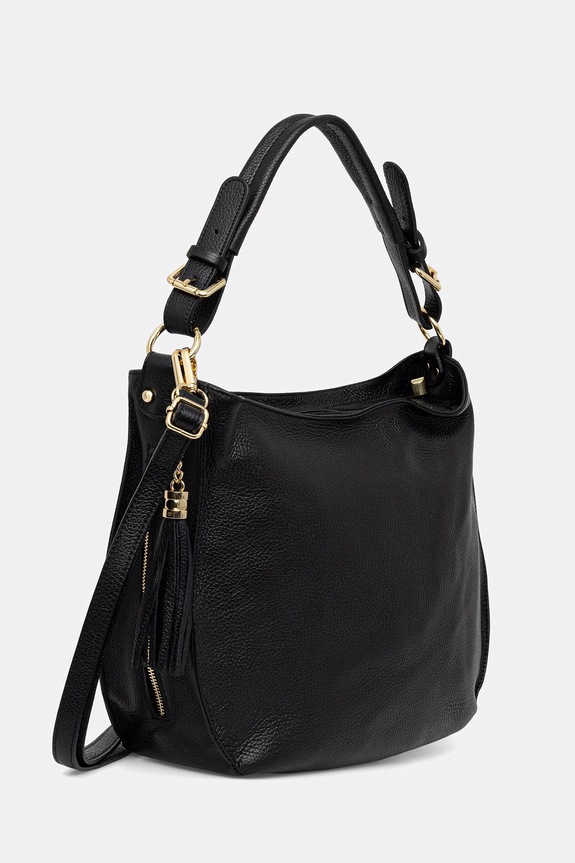Answear.LAB geantă shopper pentru femei de piele 1131.iak negru WS26