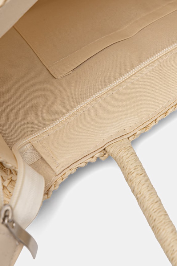 Answear.LAB torebka shopper damska pleciona F-B61019.hak beżowy