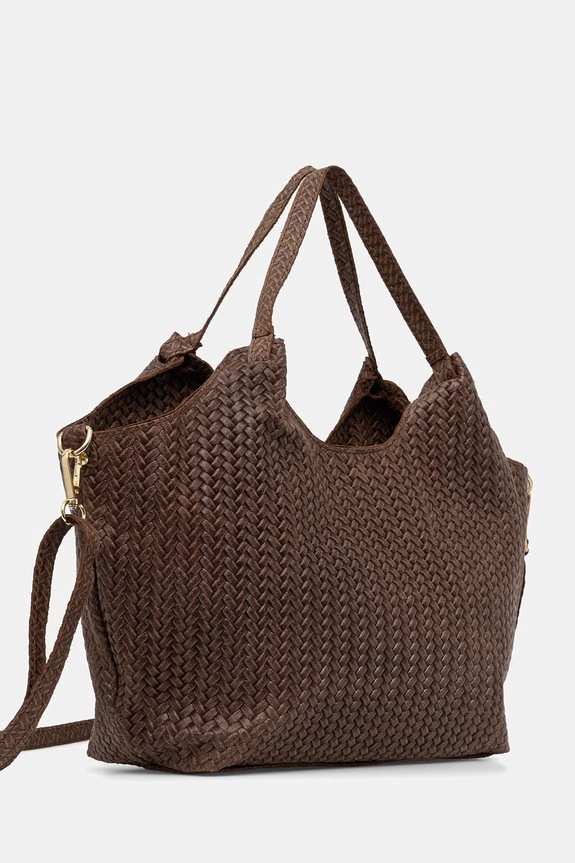 Answear.LAB torebka shopper damska zamszowa 1487.hak brązowy WS26