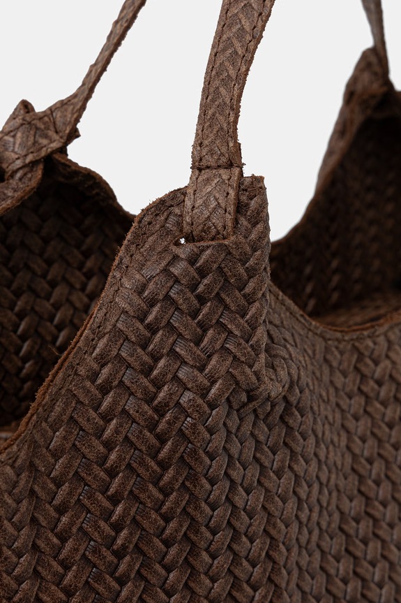 Answear.LAB torebka shopper damska zamszowa brązowy 1487.hak