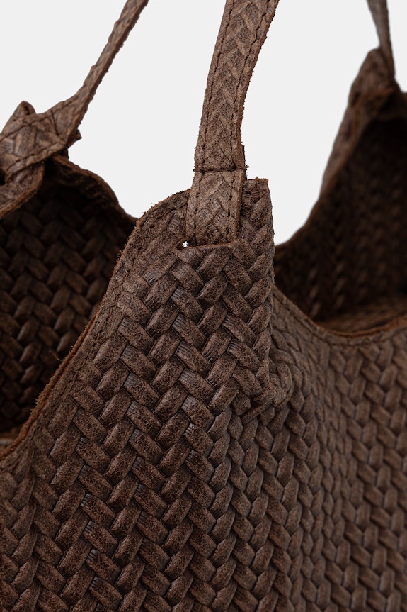 Answear.LAB torebka shopper damska zamszowa brązowy 1487.hak