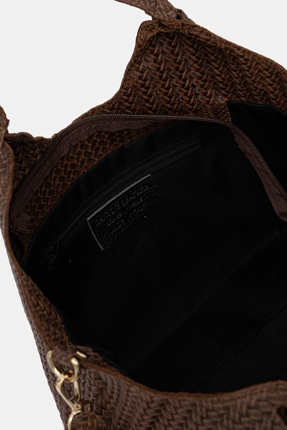 Answear.LAB torebka shopper damska zamszowa 1487.hak brązowy