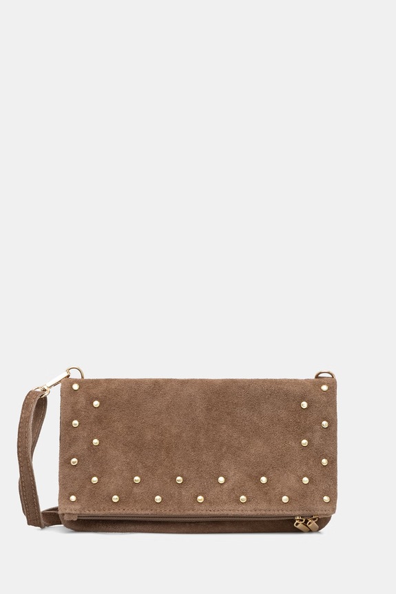 Answear.LAB geantă crossbody pentru femei, din piele întoarsă maro 1417.hak