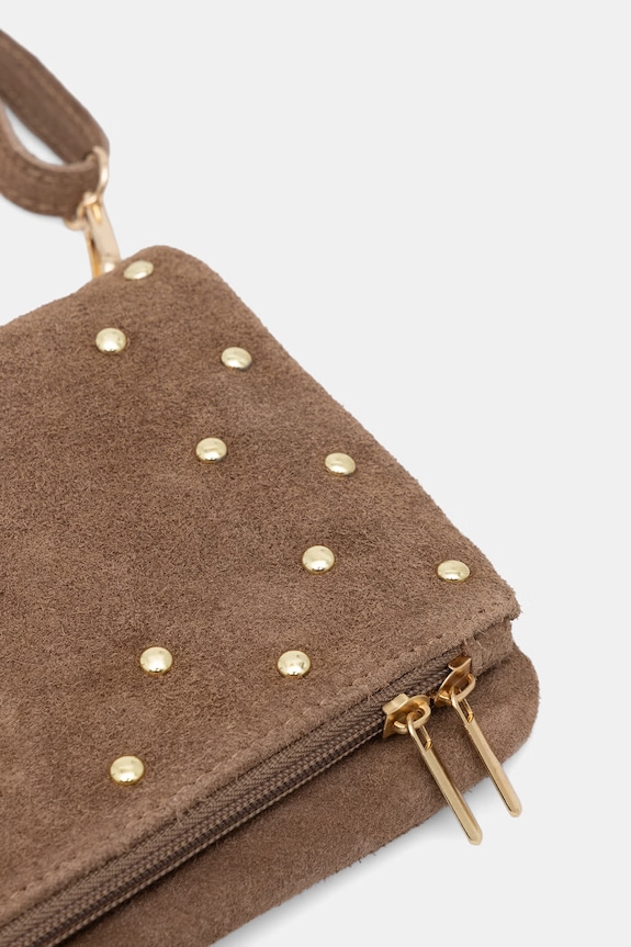 Answear.LAB geantă crossbody pentru femei, din piele întoarsă maro 1417.hak