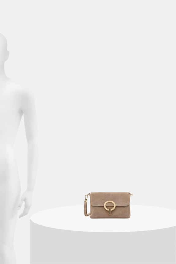 Answear.LAB torebka crossbody damska zamszowa 1341.hak