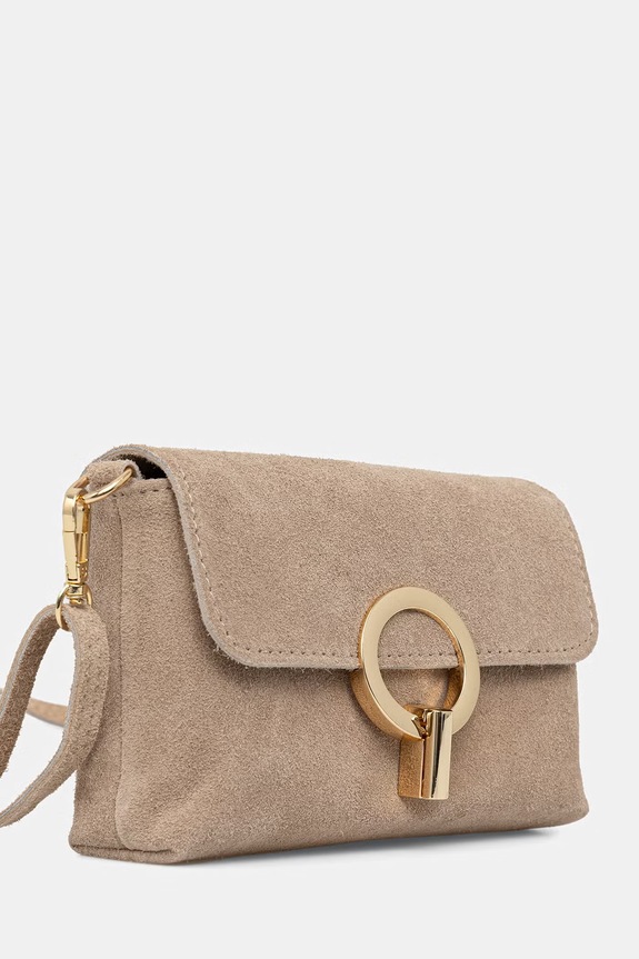 Answear.LAB torebka crossbody damska zamszowa 1341.hak beżowy WS26