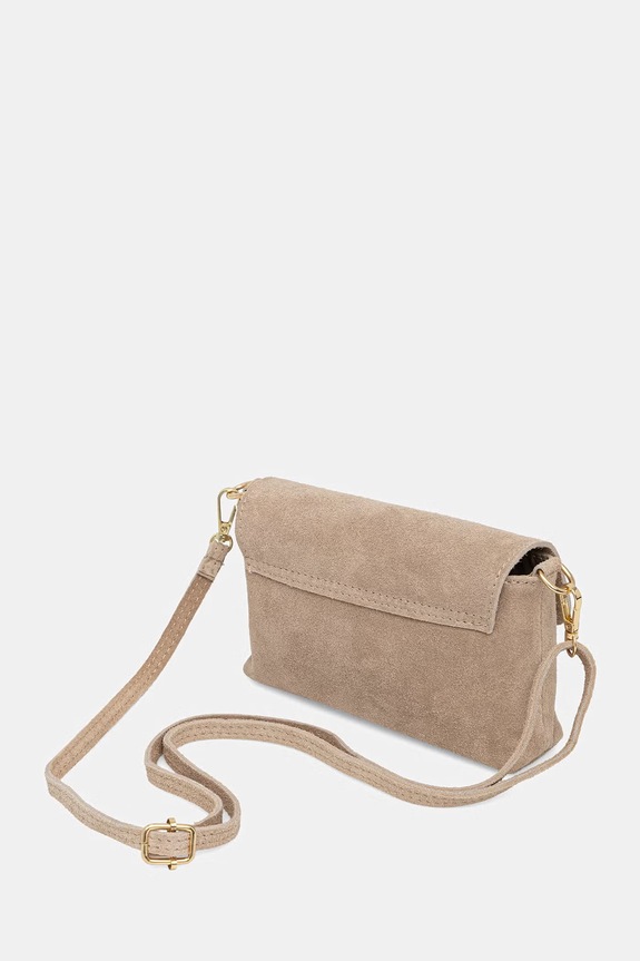 Akcesoria Answear.LAB torebka crossbody damska zamszowa 1341.hak beżowy