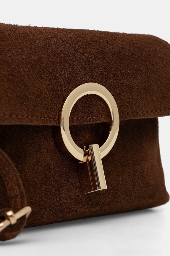 Answear.LAB сумка crossbody женская замшевая коричневый 1341.hak