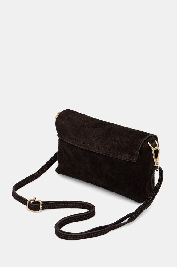 Akcesoria Answear.LAB torebka crossbody damska zamszowa 1341.hak brązowy