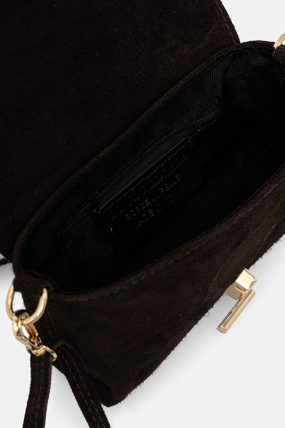 Answear.LAB torebka crossbody damska zamszowa 1341.hak brązowy