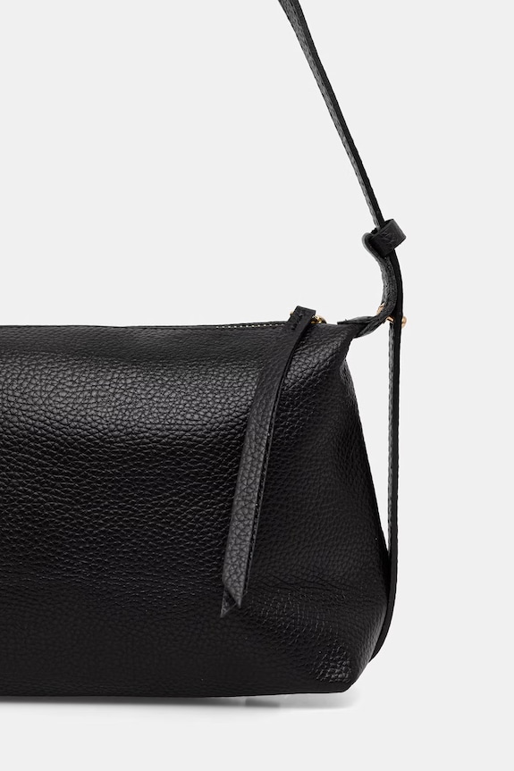 Akcesoria Answear.LAB torebka damska skórzana 1468.hak czarny